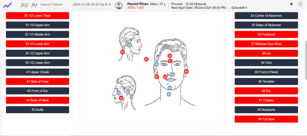 What specific features does Dermatology EMR in Saudi Arabia offer?