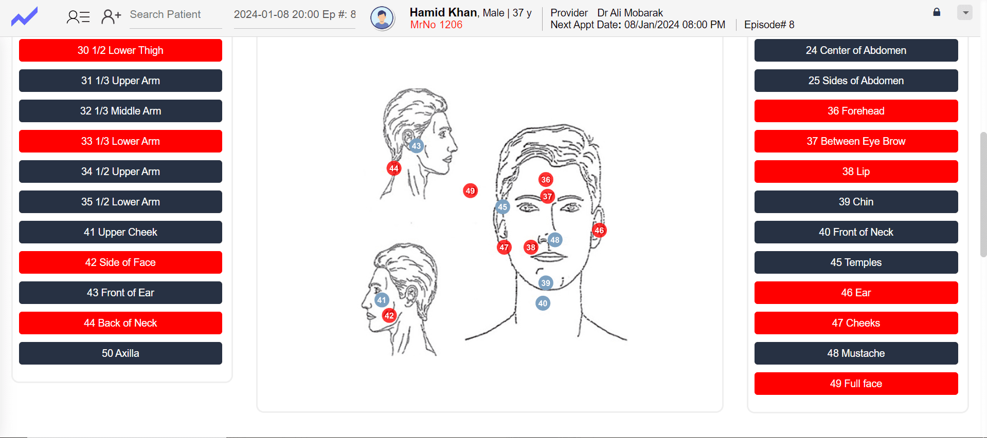 What specific features does Dermatology EHR in Saudi Arabia offer?