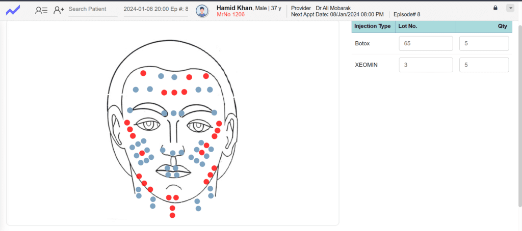 What are the primary features of Cosmetology EHR in Saudi Arabia?